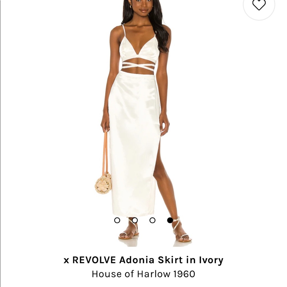 Revolve x house of Harlow 1960 - ivory skirt size small